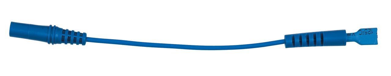 KS TOOLS 4,0 mm Eingangsbuchse auf 6,0 mm Prüfadapterbuchse flach (blau)