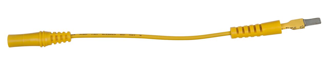 KS TOOLS 4,0 mm Eingangsbuchse auf 5,0 mm Prüfadapterstecker flach (gelb)