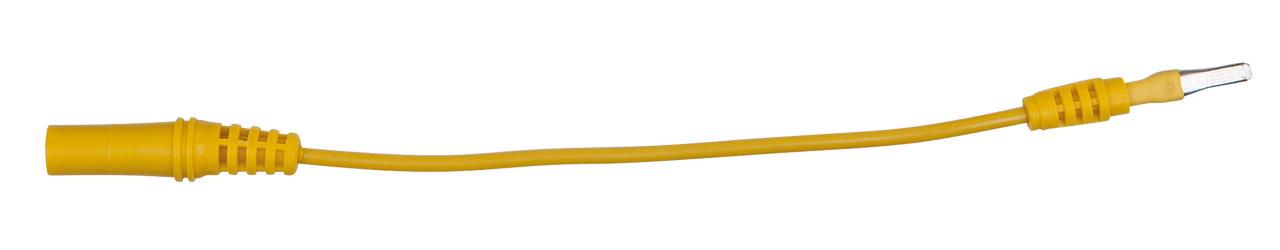 KS TOOLS 4,0 mm Eingangsbuchse auf 3,0 mm Prüfadapterstecker flach (gelb)