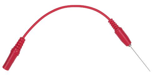 KS TOOLS 4,0 mm Eingangsbuchse auf nadelförmige Prüfspitze, rot