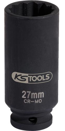 KS TOOLS 1/2" Spezial-Gelenkwellen-Kraft-Stecknuss, 27mm