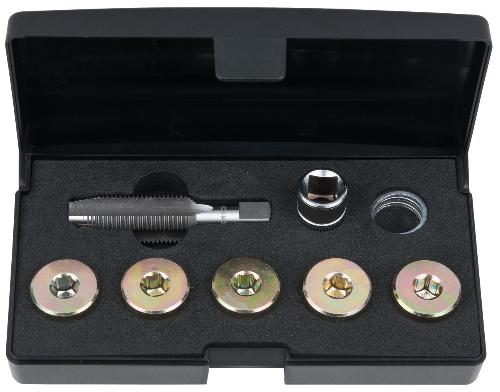 KS TOOLS Ölablassschrauben-Gewindereparatur-Satz, 12-tlg M17 x 1,5