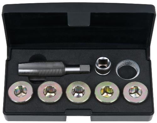 KS TOOLS Ölablassschrauben-Gewindereparatur-Satz, 12-tlg M22 x 1,5
