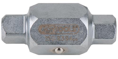 KS TOOLS Stecknüsse für Ölablassschrauben, 6-kant 12mm+4-kant 11mm