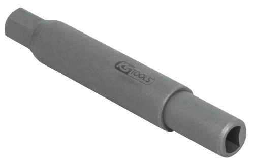 KS TOOLS 10 mm Stoßdämpfer-Spezialprofil-Gegenhalter-Bit-Stecknuss, 4,0 x 7,0 mm