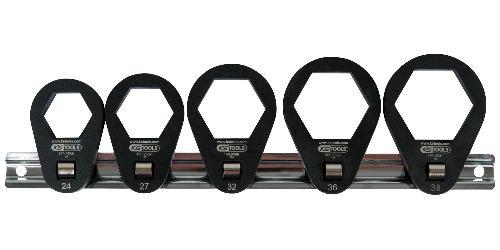 KS TOOLS 3/8" Einsteck-Ringschlüssel-Satz, extra flach, 5-tlg