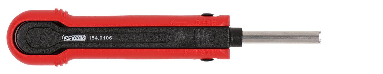 KS TOOLS Entriegelungswerkzeug für Flachstecker/Flachsteckhülsen 1,2 mm (AMP Tyco MQS)