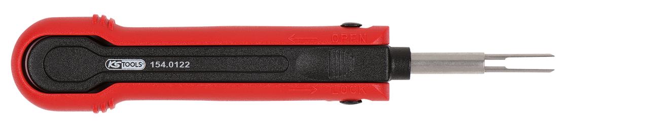 KS TOOLS Entriegelungswerkzeug für Flachstecker/Flachsteckhülsen 4,8 mm, 5,8 mm, 6,3 mm (AMP Tyco SPT)