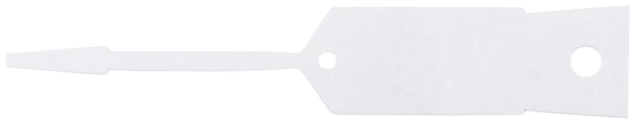 KS TOOLS Schlüsselanhänger, blanko, 500 Stück, weiß
