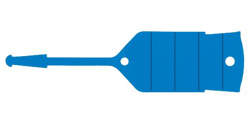 KS TOOLS Schlüsselanhänger mit Schlaufe, blau, 500 Stück