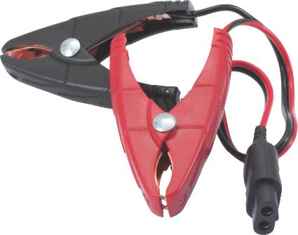 KS TOOLS SMARTcharger Schnellkontaktkabel mit Krokodilpolklemmen