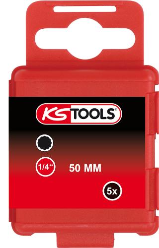 KS TOOLS 1/4" Bit XZN, 50mm, M4, 5er Pack