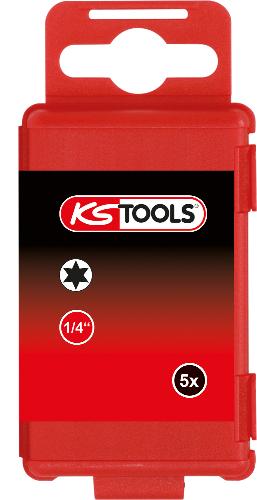KS TOOLS 1/4" Bit Torx, 75mm, T25, 5er Pack