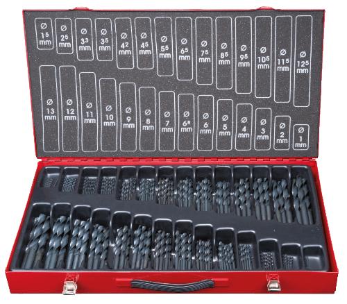 KS TOOLS HSS-R Spiralbohrer-Satz, 230-tlg, 1-13mm