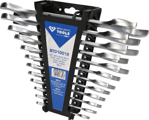 Brilliant Tools Doppel-Maulschlüssel-Satz, 12-tlg