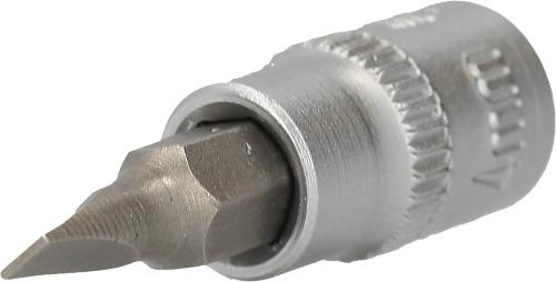 Brilliant Tools 1/4" Schlitz Bit-Stecknuss, 0,8 x 4 mm