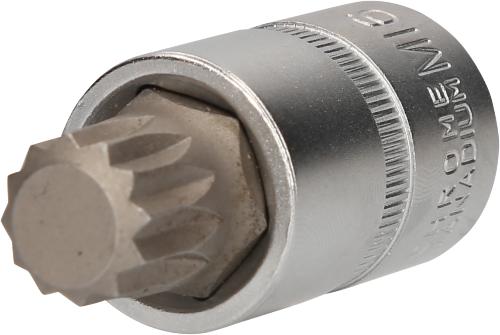 Brilliant Tools 1/2" Vielzahn-Bit-Stecknuss, 55 mm lang, M16