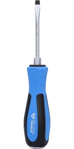 Brilliant Tools Schraubendreher Schlitz mit Schlagkappe, 5,0 x 75 mm