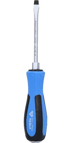 Brilliant Tools Schraubendreher Schlitz mit Schlagkappe, 6,0 x 100 mm