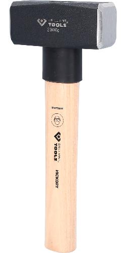 Brilliant Tools Fäustel mit Hickory-Stiel, 2000 g
