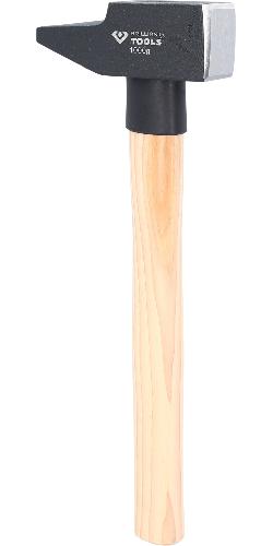 Brilliant Tools Schlosserhammer mit Hickory-Stiel, 1000 g, französische Form