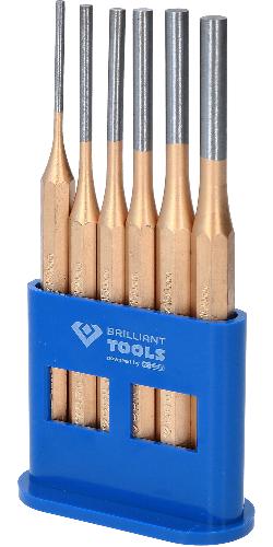 Brilliant Tools Splintentreiber / Durchtreiber-Satz, 6-tlg
