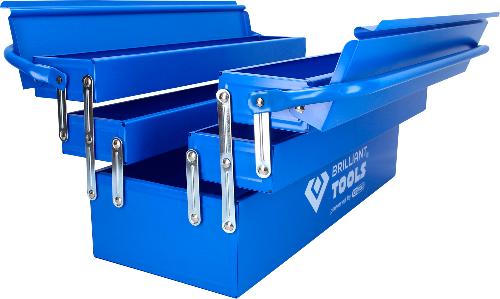 Brilliant Tools Metall-Werkzeugkasten, klappbar