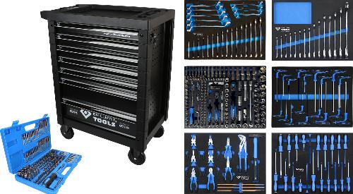 Brilliant Tools Werkstattwagen mit 7 Schubladen und 473 Werkzeugen