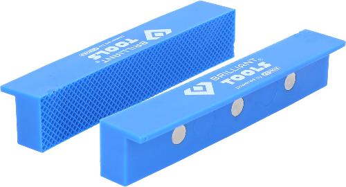 Brilliant Tools Schraubstock-Schonbacken mit Struktur, 2-tlg, Kunststoff