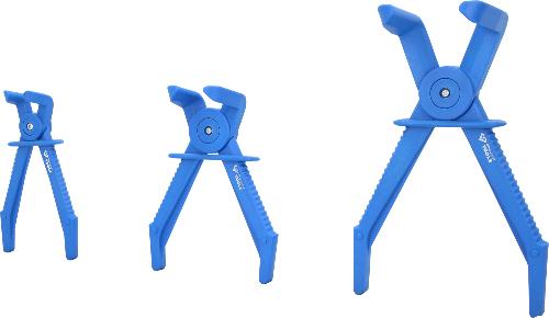 Brilliant Tools Schlauch-Abklemm-Zangen-Satz, 90° abgewinkelt, 3-tlg