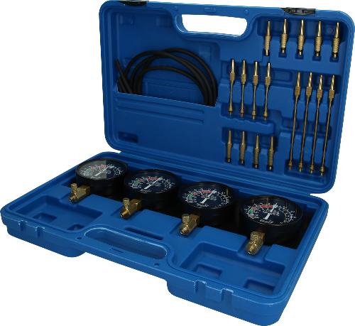 Brilliant Tools Synchron-Vergaser-Testgerät, mit 4 Synchronuhren, 26-tlg