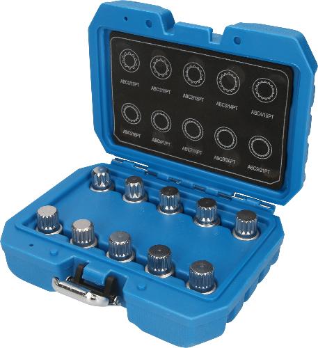 Brilliant Tools Felgenschloss-Sortiment für VW, 10-tlg