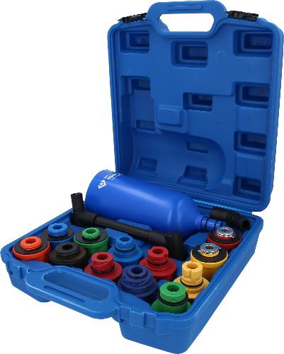 Brilliant Tools MASTER Öl-Einfülltrichter-Satz mit drehbarem Winkelarm, 15-tlg