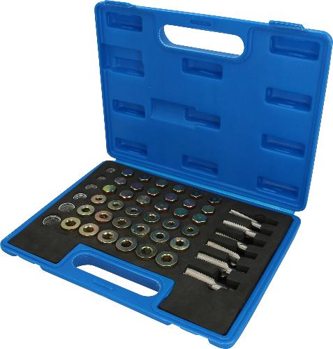 Brilliant Tools Reparatursatz für Öl-Ablassschrauben-Gewinde, 114-tlg