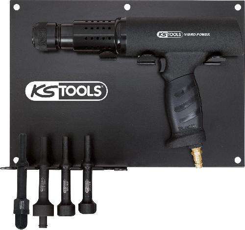 KS TOOLS Vibro-Power Druckluft-Meißelhammer-Satz, 6-tlg