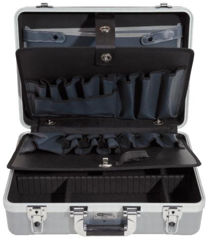 KS TOOLS ABS Hartschalen-Werkzeugkoffer mit Aluminiumrahmen, 471x338x154mm