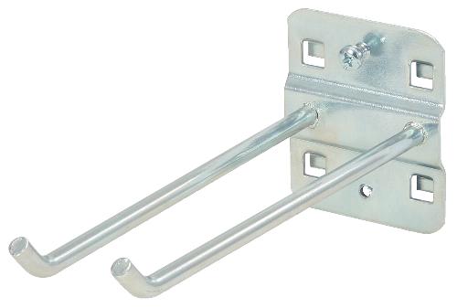 KS TOOLS Doppelter Werkzeughalter mit schrägem Hakenende, Ø 6 mm, 150mm