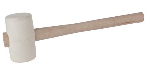 KS TOOLS Gummihammer weiss, 270g