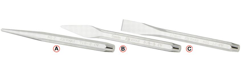 KS TOOLS Körner, hochglanz verchromt, 8-kant, Ø 5mm