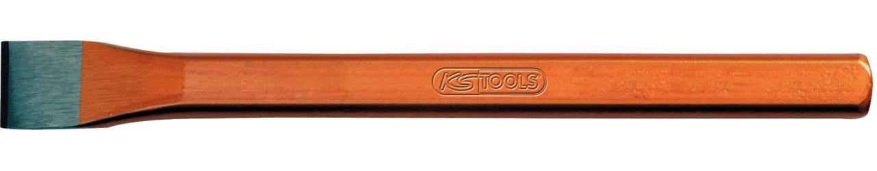 KS TOOLS Flachmeißel, oval, 250x28mm