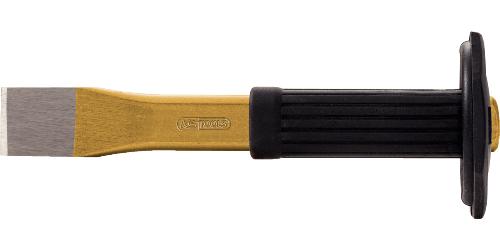 KS TOOLS Flachmeißel mit Handschutzgriff, oval, 250mm