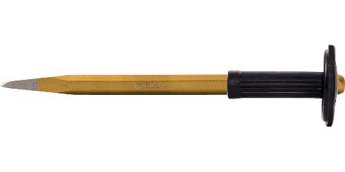 KS TOOLS Spitzmeißel mit Handschutzgriff, 8-kant, 20x800mm