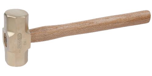 KS TOOLS BRONZEplus Minenhammer 3500 g, mit Hickorystiel