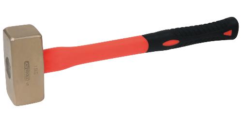 KS TOOLS BRONZEplus Fäustel 1000 g, mit Fiberglasstiel