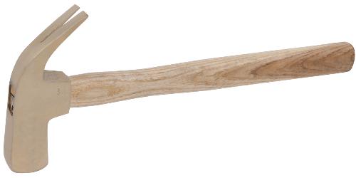 KS TOOLS BRONZEplus Klauenhammer 600 g, mit Hickorystiel