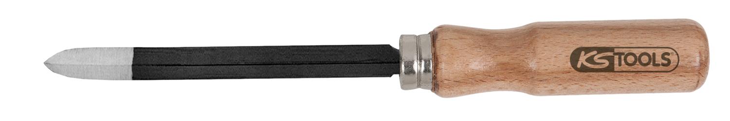 KS TOOLS Feinmechanik-Dreikant-Vollschaber, 160mm