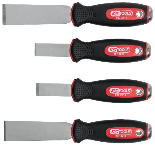 KS TOOLS EDELSTAHL Schabmeißel-Satz, 4-tlg