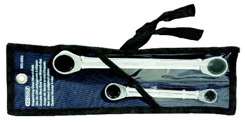 KS TOOLS GEARplus Doppel-Ratschenringschlüssel-Satz, 2-tlg