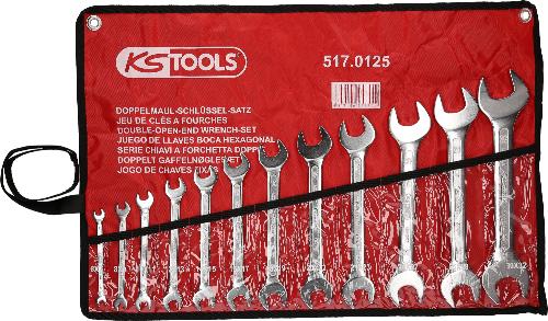 KS TOOLS Doppel-Maulschlüssel-Satz, 12-tlg, 6x7-30x32mm
