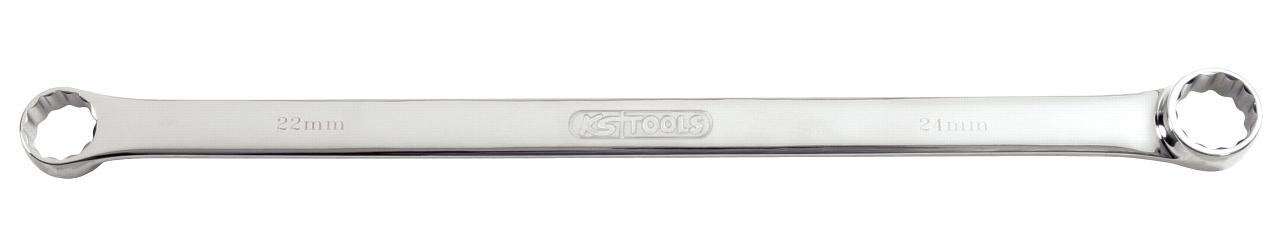 KS TOOLS CHROMEplus Doppel-Ringschlüssel, XL, 22x24mm